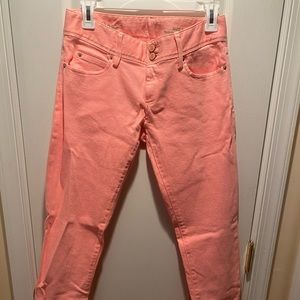 Peach jeans